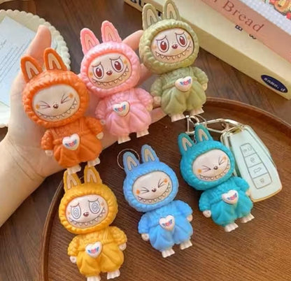 FACECHANGING LABUBU KEYCHAIN