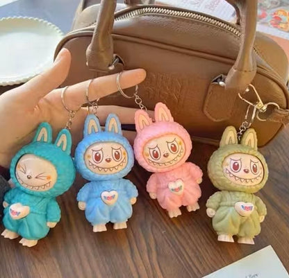 FACECHANGING LABUBU KEYCHAIN